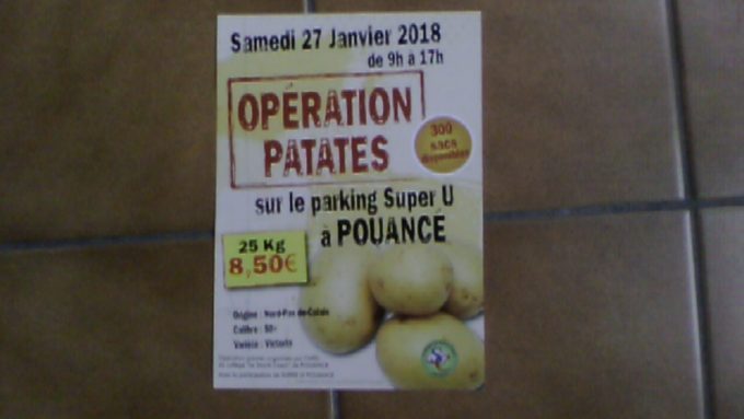 Vente de patates